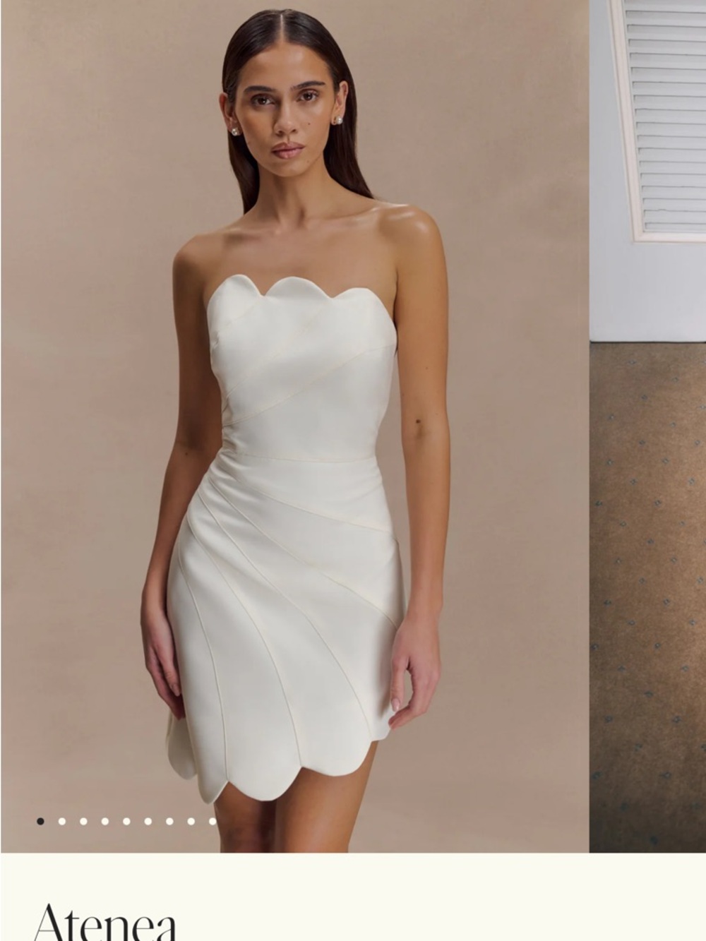 NWT Meshki Atenea Mini Dress in White